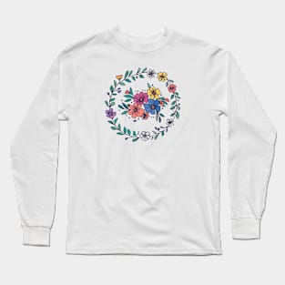 Hippie Flowers Flower Power Pretty Floral Long Sleeve T-Shirt